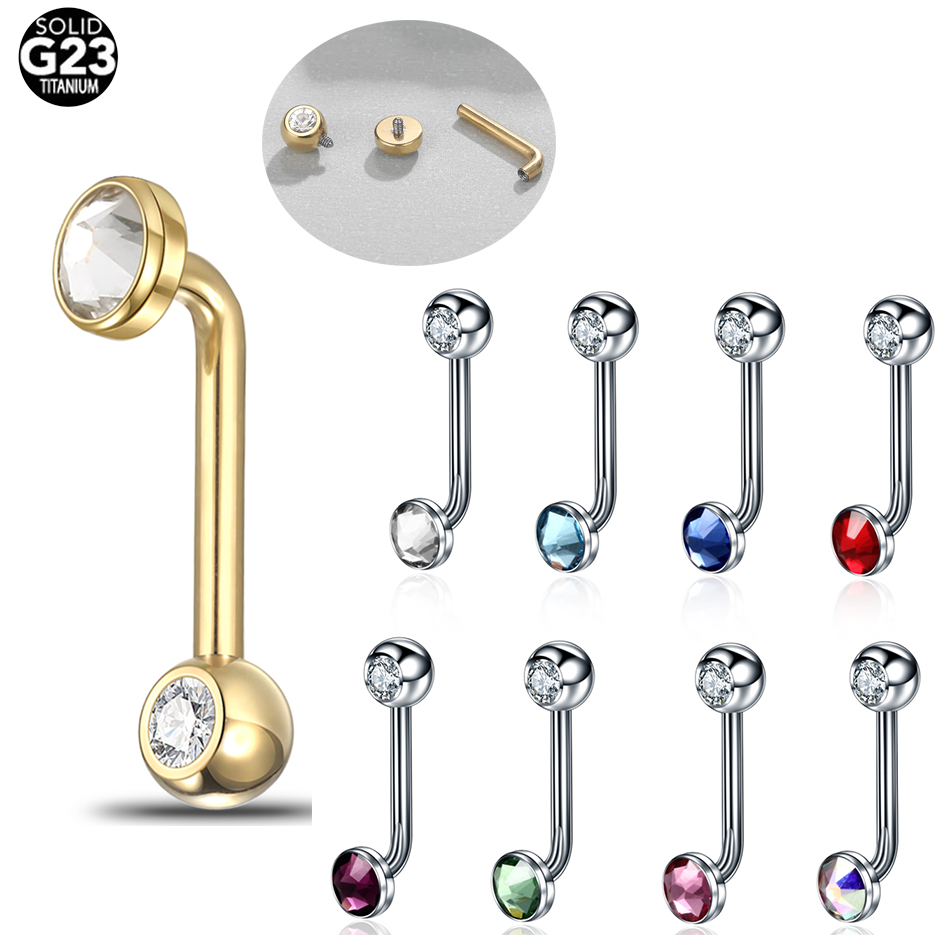Body Jewelry Vch - 1PC Implant เกรดไทเทเนียม Christina เจาะสีสัน Christina