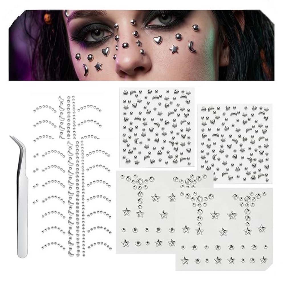 Body Jewelry And Piercing - ลูกเจาะปลอมติดบนจมูก Stud ปลอมคิ้วริมฝีปาก Medusa Labret Stud