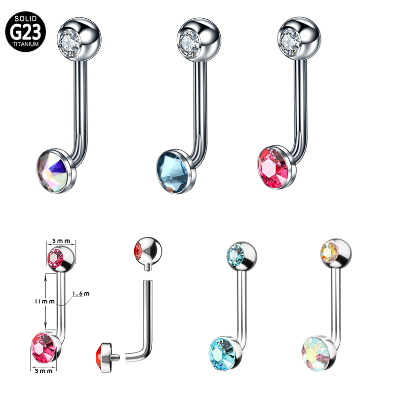Body Jewelry Vch - 1ชิ้น F136ไทเทเนียม14กรัม CZ เจาะช่องคลอดเซ็กซี่เจาะ vch เครื่องประดับร่างกาย