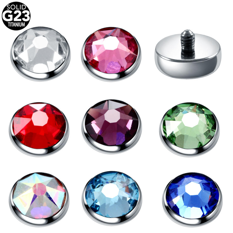 Dermal Anchor Top - 1PC G23 ไทเทเนียม Dermal Anchor Base