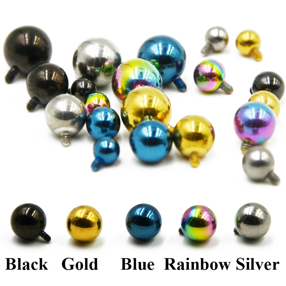 Dermal Anchor Top - 1pcs เหล็กผ่าตัด Micro Dermal Piercing Ball