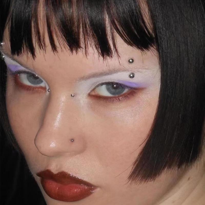 Body Jewelry Lip Ring - 321pcs ไม่เจาะ Lip Studs สติกเกอร์ SelfAdhesive