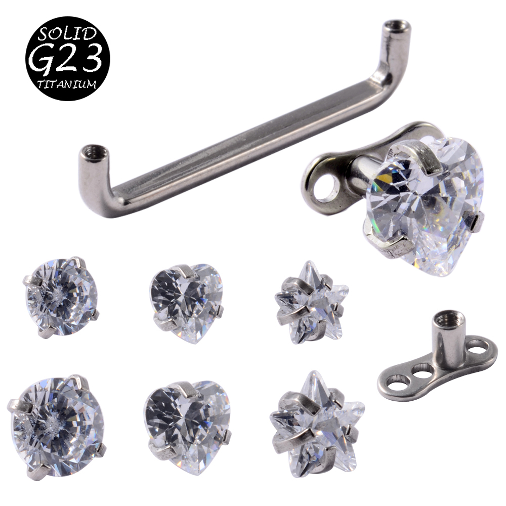 Dermal Anchor Top - 1ชิ้น G23 Titanium Dermal Anchor Diver