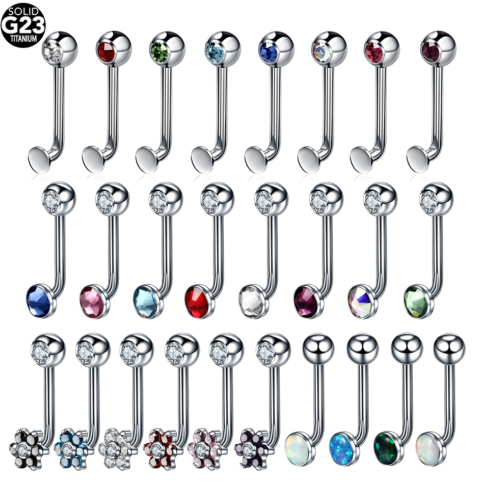 Body Jewelry Vch - 1PC ไทเทเนียม Christina แนวตั้ง Hood เจาะดอกไม้แหวนโอปอลเซ็กซี่ช่องคลอดอวัยวะเพศเจาะ