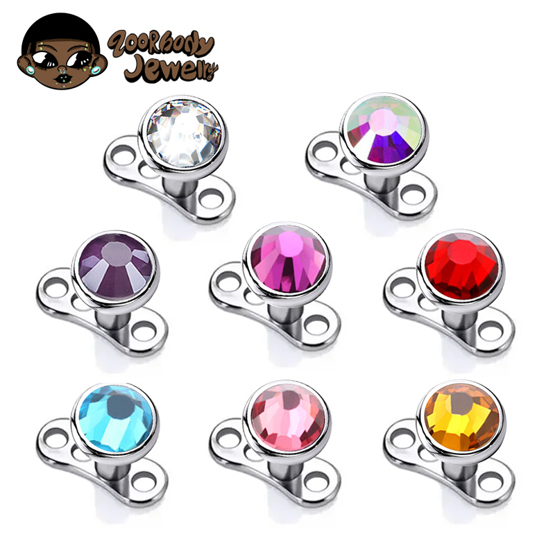 Dermal Anchor Top - G23 ไทเทเนียมเจาะ Micro Dermal Anchor Base