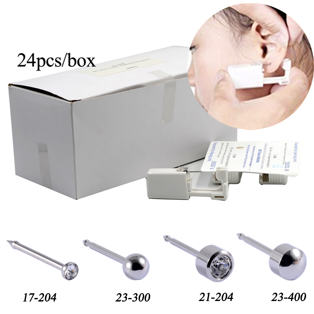 24ชิ้น/กล่องความปลอดภัยทิ้งหูเ - Body Jewelry Jewelry Box บทวิจารณ์และราคา