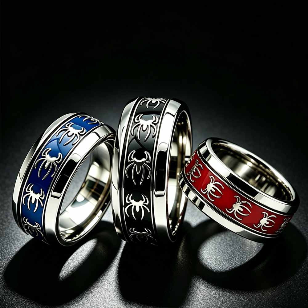 แหวนสไตล์วินเทจพังก์ลายแมงมุม  - Body Jewelry Wholesale บทวิจารณ์และราคา