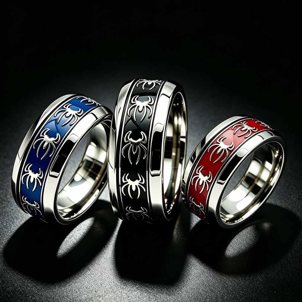 แหวนสไตล์วินเทจพังก์ลายแมงมุม  - Body Jewelry Wholesale บทวิจารณ์และราคา