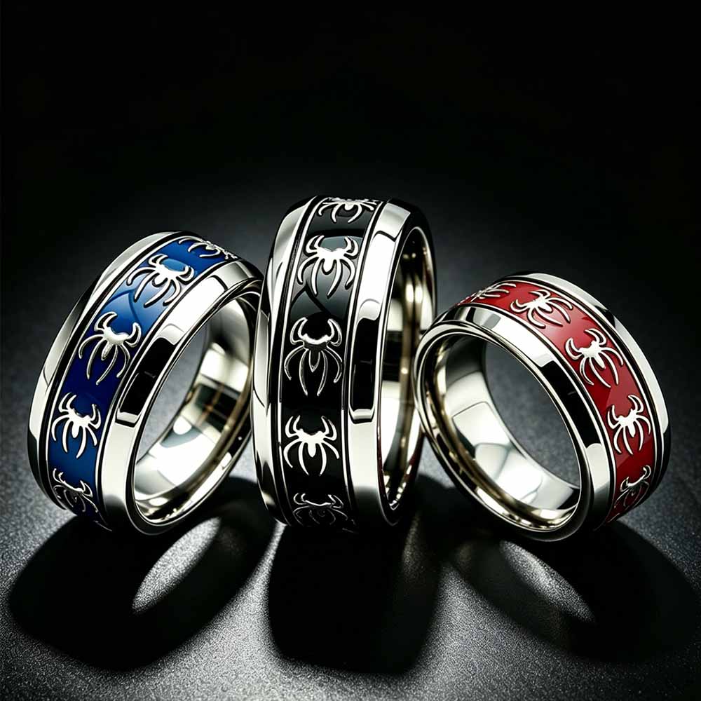 แหวนสไตล์วินเทจพังก์ลายแมงมุม  - Body Jewelry Wholesale บทวิจารณ์และราคา