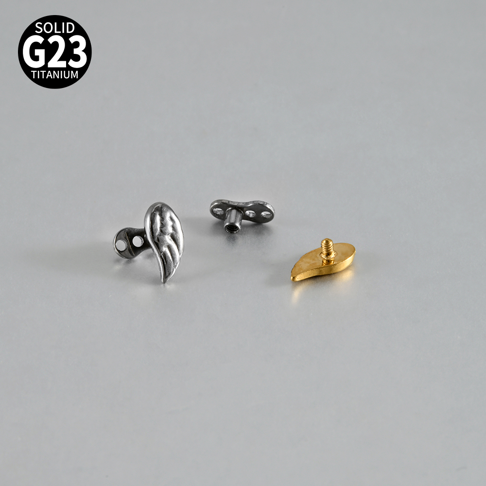 จิวเจาะผิวหนังรูปหัวใจแบบผีเสื - Dermal Anchor Top บทวิจารณ์และราคา