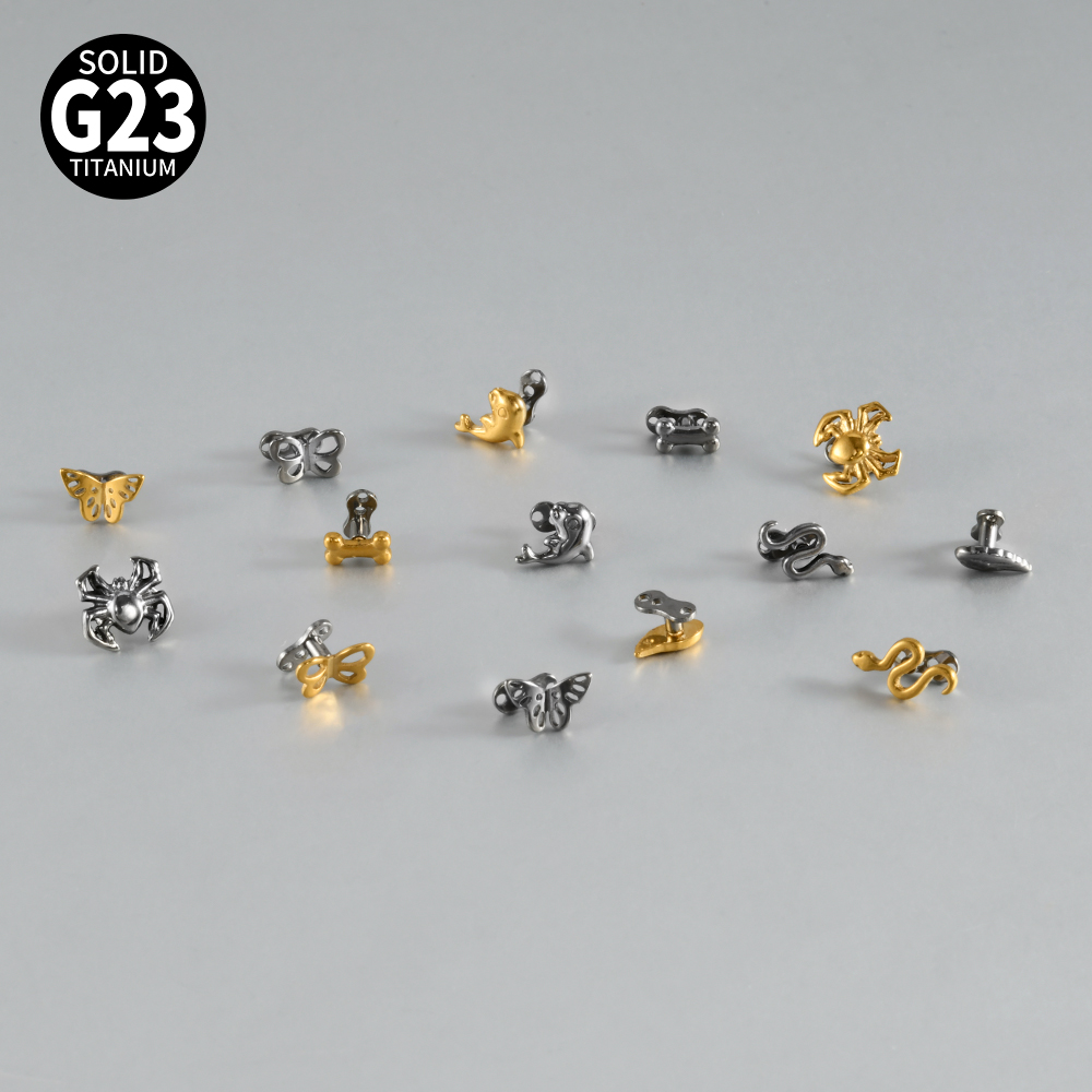 จิวเจาะผิวหนังรูปหัวใจแบบผีเสื - Dermal Anchor Top บทวิจารณ์และราคา