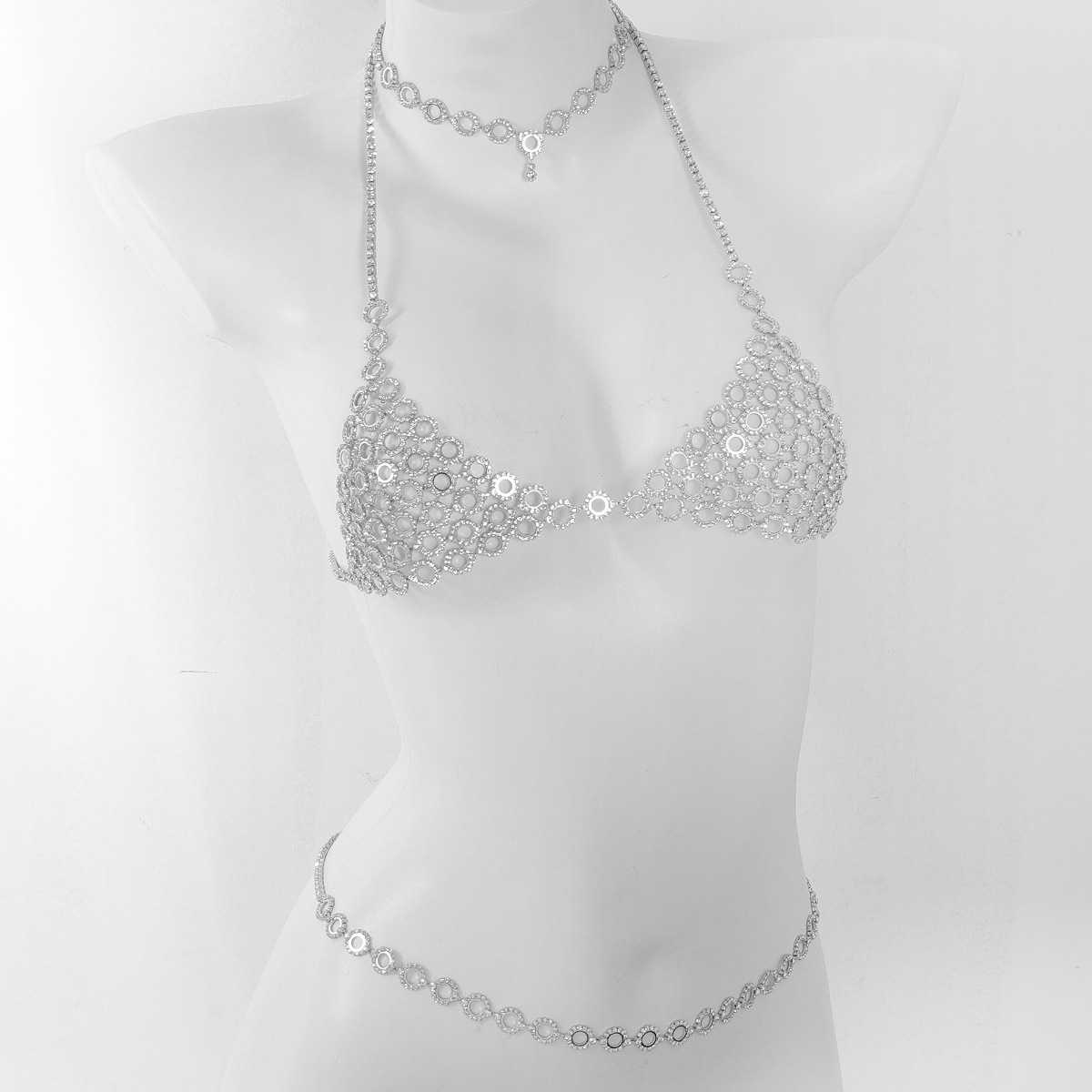 ชุดเครื่องประดับแฟชั่นแบบต่อเป - Body Jewelry Bra บทวิจารณ์และราคา