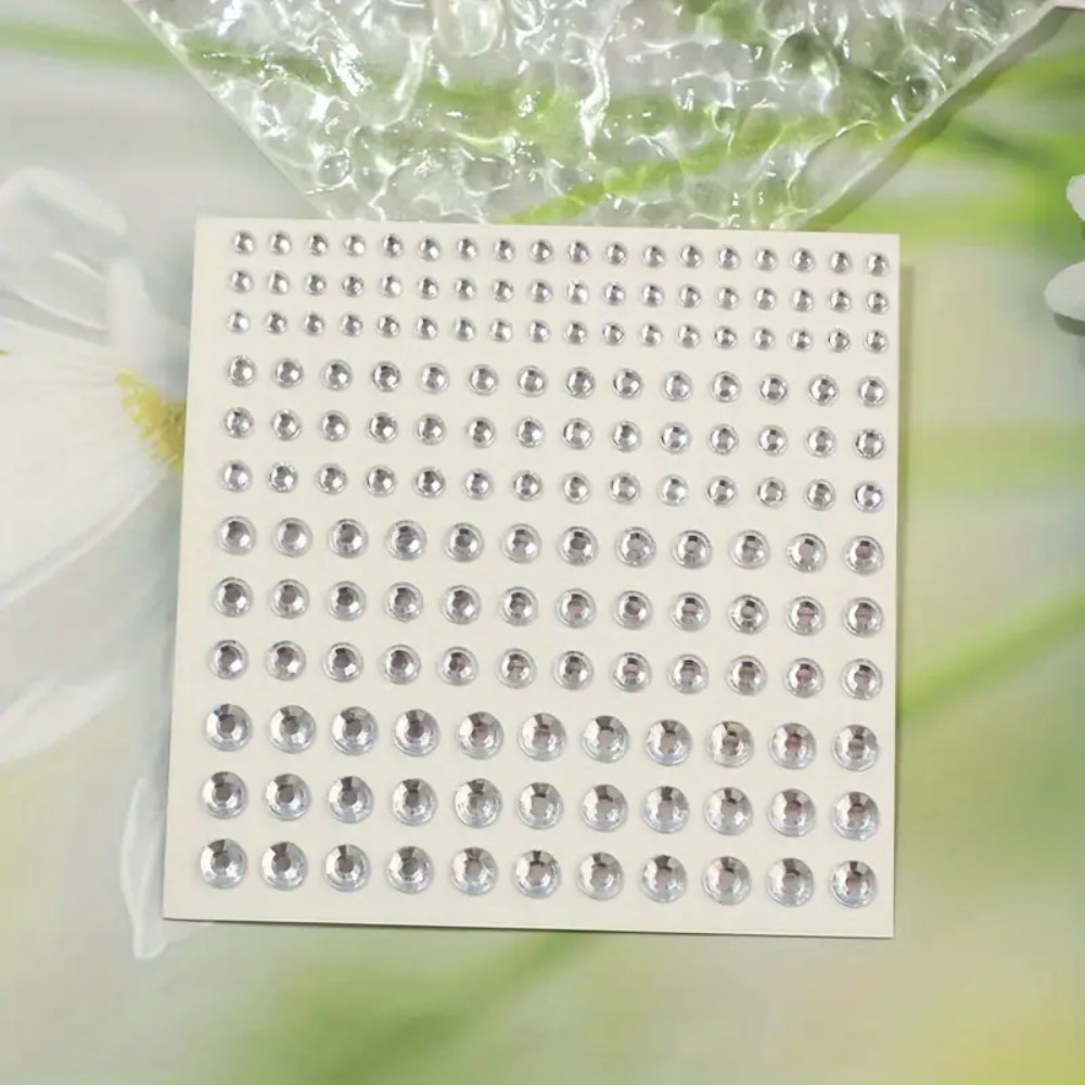 165pcs Self-Adhesive Rhineston - Body Jewelry And Piercing บทวิจารณ์และราคา