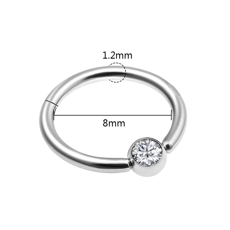 1 ชิ้น แหวนจมูกสไตล์พังก์แบบคล - Body Jewelry Septum บทวิจารณ์และราคา