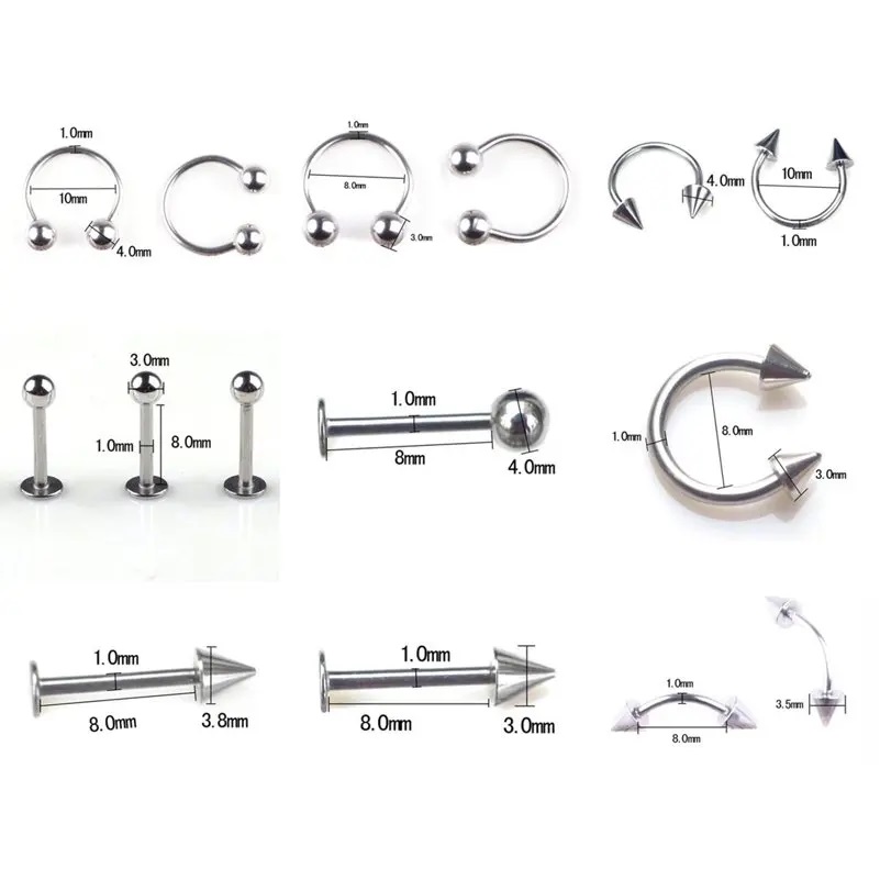 จิวเวอรี่สเตนเลสสตีลแบบรวมขนาด - Body Jewelry Jewelry Box บทวิจารณ์และราคา