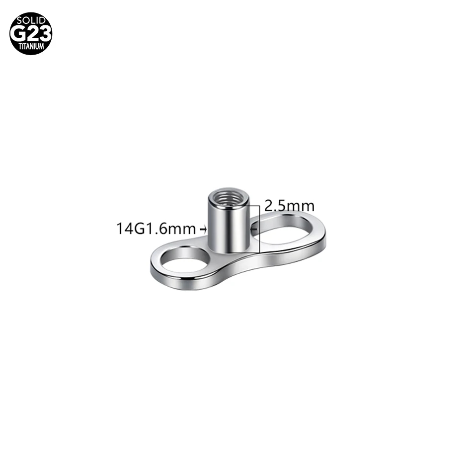 ฐานเจาะผิวไทเทเนียม 5 ชิ้น/10  - Dermal Anchor Top บทวิจารณ์และราคา