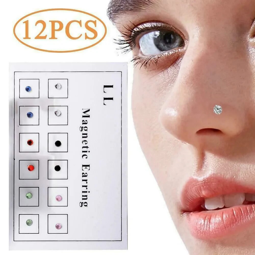 12 ชิ้น/การ์ดปลอม Cheater ไม่เ - Body Jewelry Lip Ring บทวิจารณ์และราคา