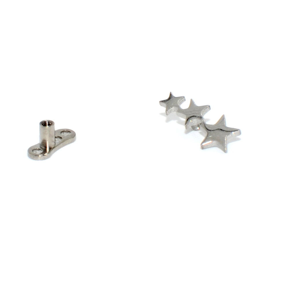 1PC เหล็ก/ไทเทเนียม Micro Derm - Dermal Anchor Top บทวิจารณ์และราคา