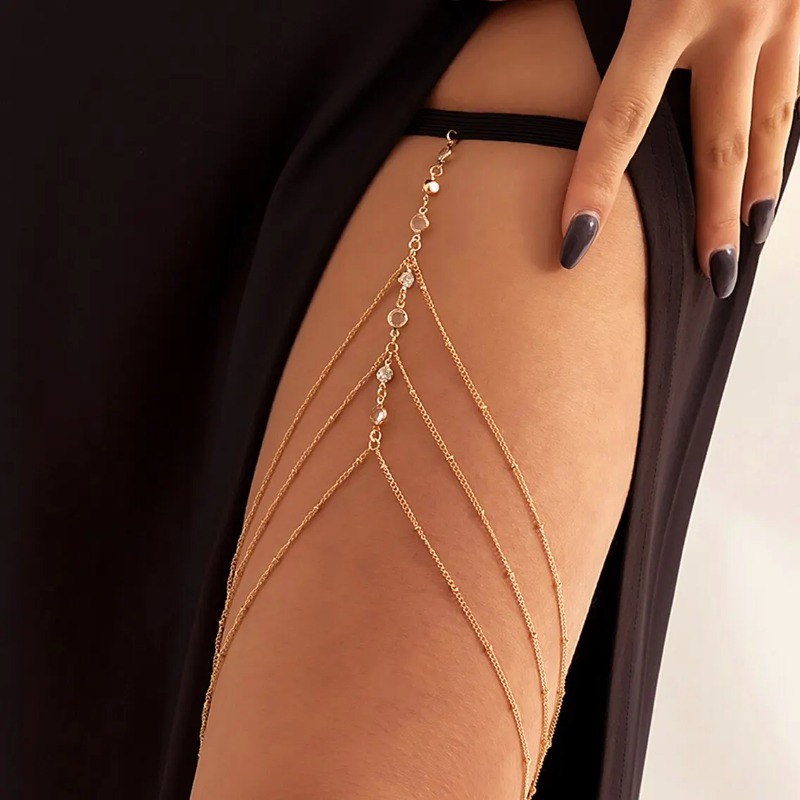 เครื่องประดับร่างกายแบบโซ่คาดต - Body Jewelry Thigh Chain บทวิจารณ์และราคา