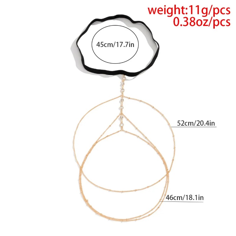 เครื่องประดับร่างกายแบบโซ่คาดต - Body Jewelry Thigh Chain บทวิจารณ์และราคา