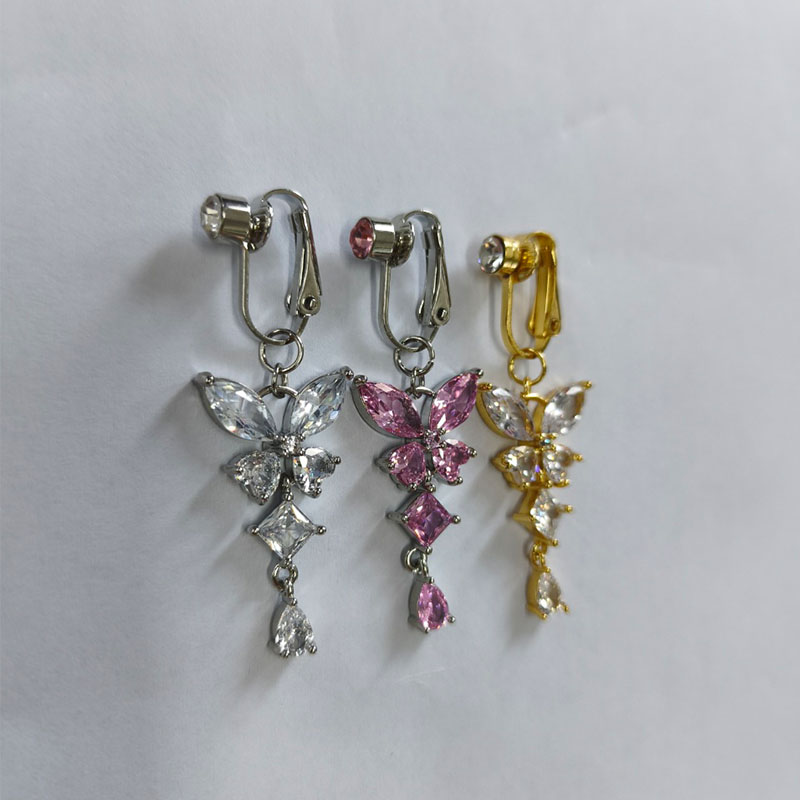 แหวนสะดือปลอมแบบหนีบ ดีไซน์ผีเ - Body Jewelry And Piercing บทวิจารณ์และราคา