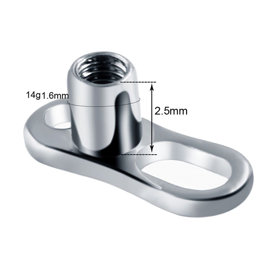 10 ชิ้น/ล็อต G23 ไทเทเนียม Mic - Dermal Anchor Top บทวิจารณ์และราคา