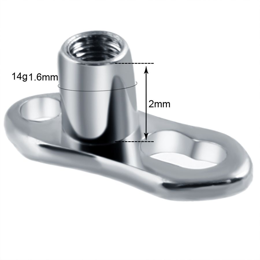 10 ชิ้น/ล็อต G23 ไทเทเนียม Mic - Dermal Anchor Top บทวิจารณ์และราคา