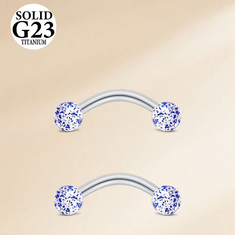 2 ชิ้น 16G 8/10 มม. ไทเทเนียมอ - Body Jewelry Vch บทวิจารณ์และราคา