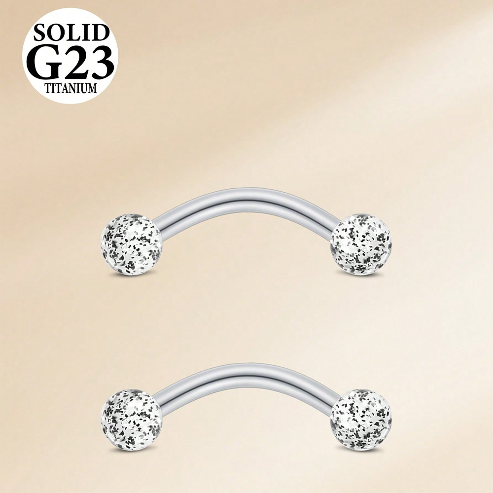 2 ชิ้น 16G 8/10 มม. ไทเทเนียมอ - Body Jewelry Vch บทวิจารณ์และราคา