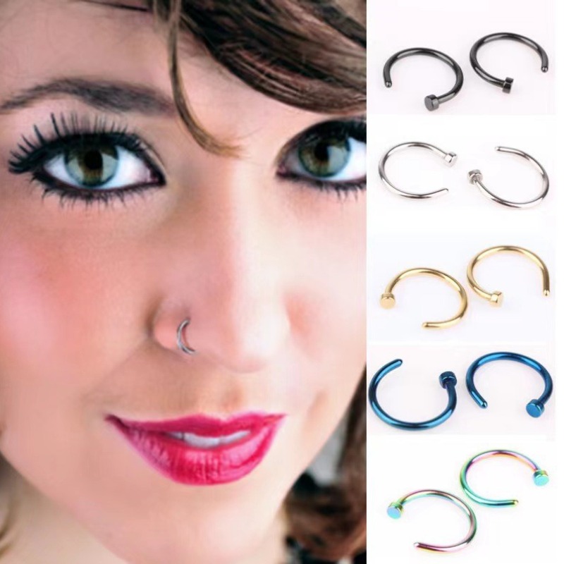 6 ชิ้น/ล็อต เครื่องประดับพังก์ - Body Jewelry Lip Ring บทวิจารณ์และราคา