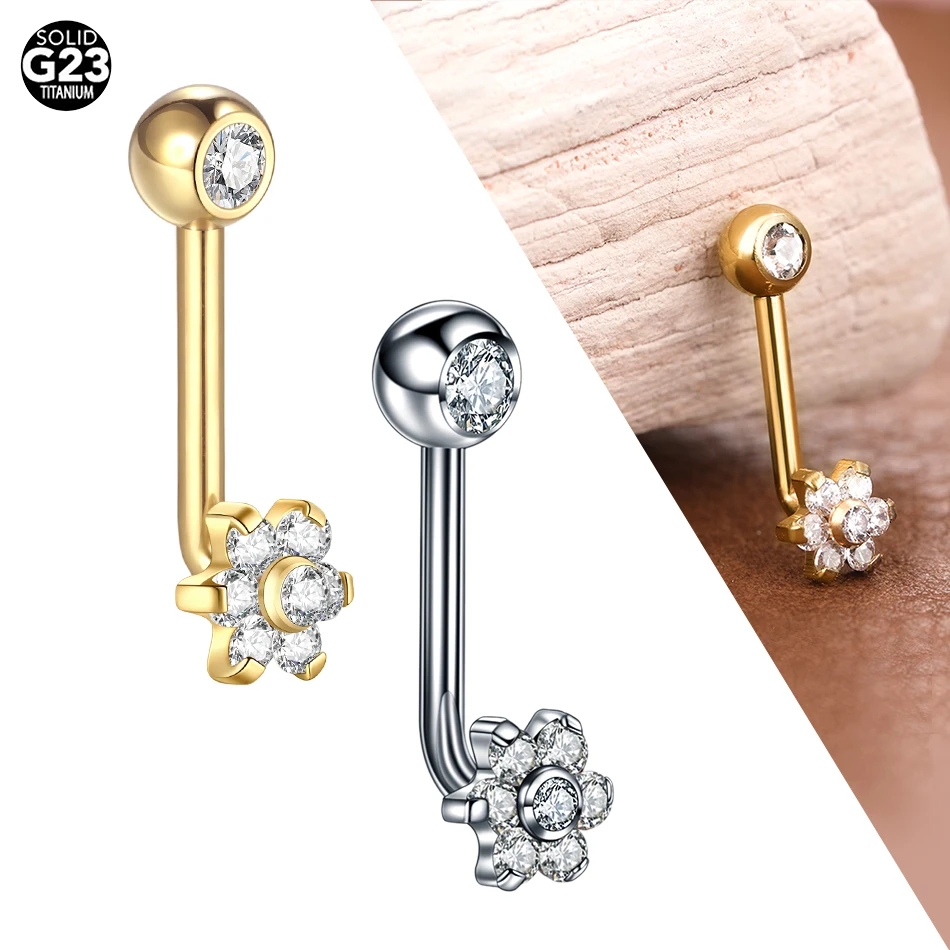 10 ชิ้น/ล็อตไทเทเนียมZircon Ch - Body Jewelry Vch บทวิจารณ์และราคา