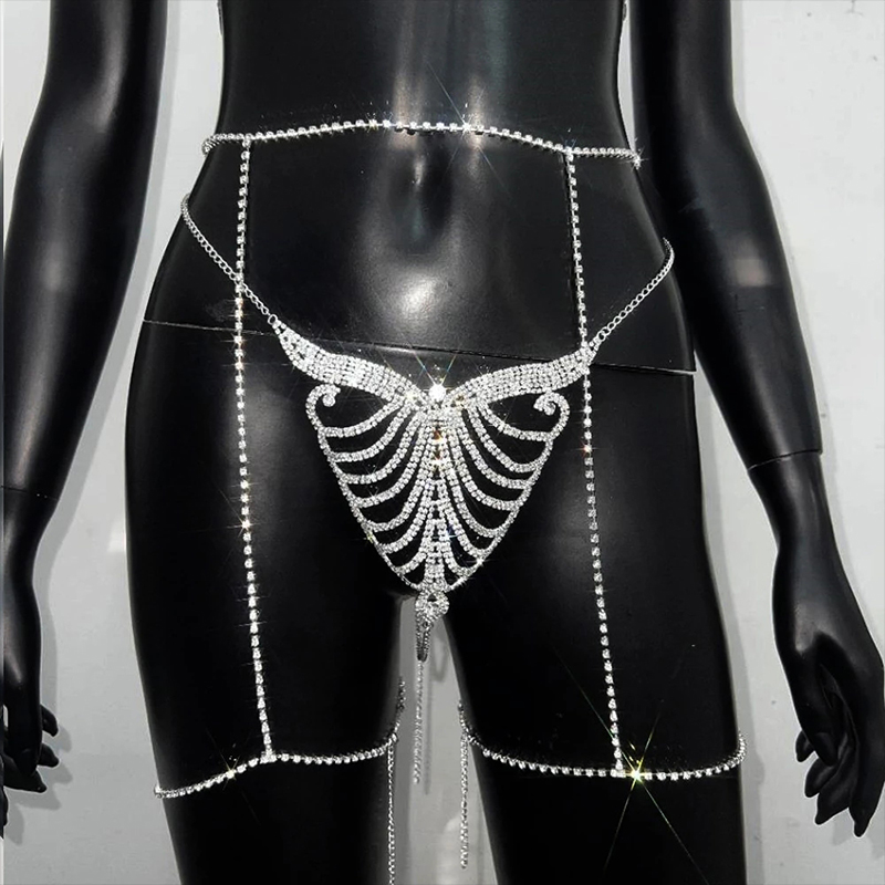 Stonefans เซ็ตโซ่สายหนังและเอว - Body Jewelry Wholesale บทวิจารณ์และราคา