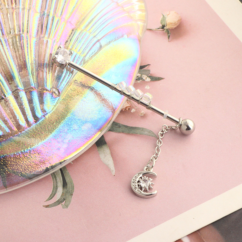 1PC เหล็กผ่าตัดอุตสาหกรรมเจาะ  - Body Jewelry Trend บทวิจารณ์และราคา