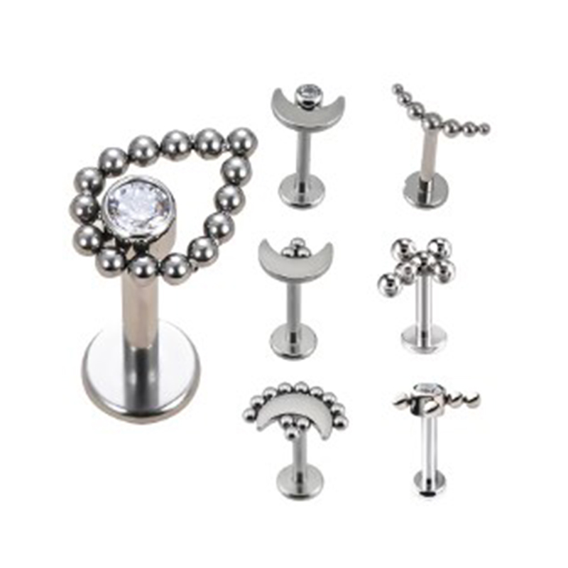 1Pc G23 Titanium 16G รอยลิปเล็ - Body Jewelry Amazon บทวิจารณ์และราคา
