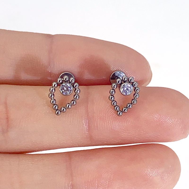 1Pc G23 Titanium 16G รอยลิปเล็ - Body Jewelry Amazon บทวิจารณ์และราคา