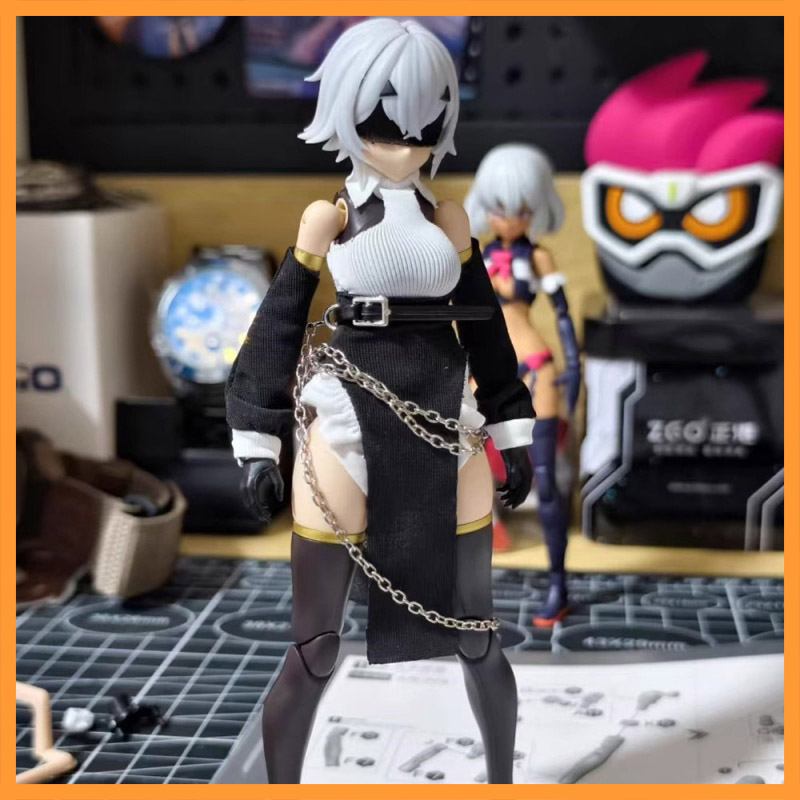1/12 Scale สีปิดไหล่สีดําครึ่ง - Body Jewelry Waist บทวิจารณ์และราคา