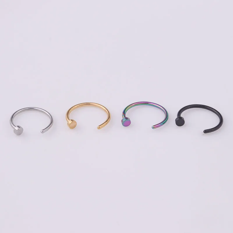 5 ชิ้น/ล็อต ห่วงจิวจมูก 20G ขน - Body Jewelry Septum บทวิจารณ์และราคา