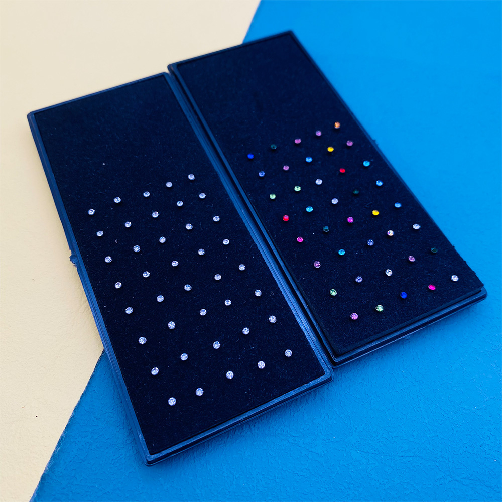 ชุดห่วงจมูกคริสตัลแฟชั่น40ชิ้น - Body Jewelry Jewelry Box บทวิจารณ์และราคา