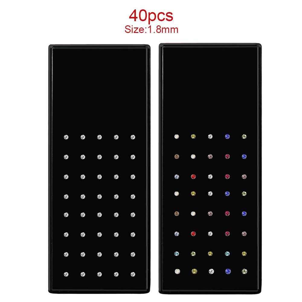 ชุดห่วงจมูกคริสตัลแฟชั่น40ชิ้น - Body Jewelry Jewelry Box บทวิจารณ์และราคา