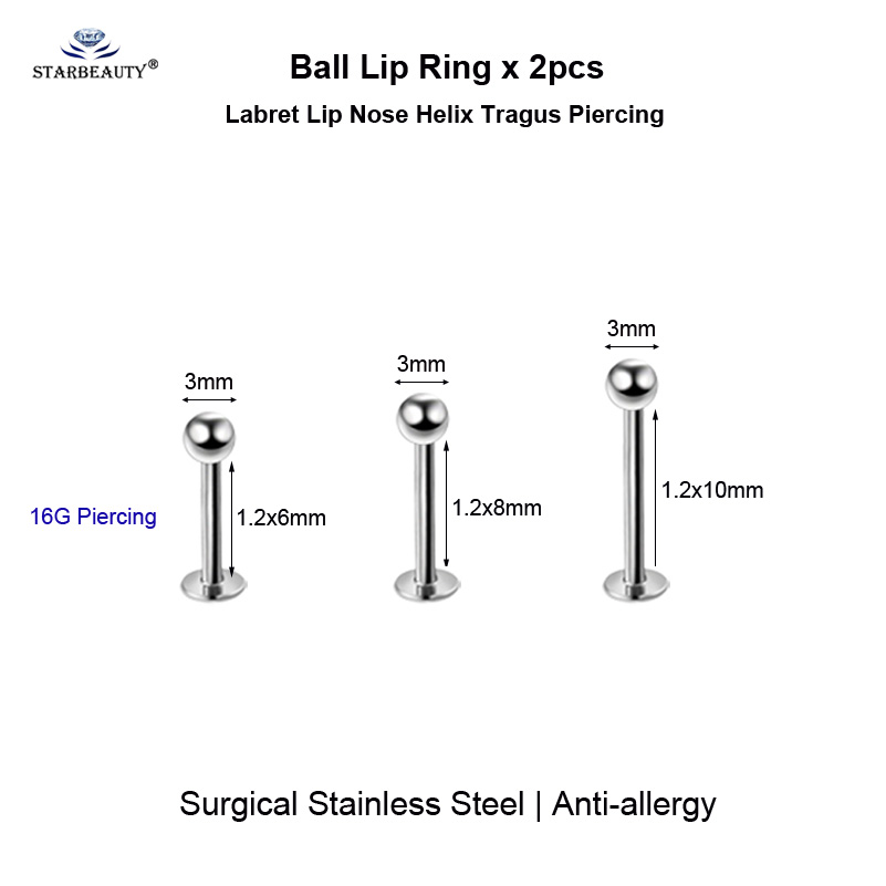 2pcs อเนกประสงค์ BCR Face Pier - Body Jewelry Vch บทวิจารณ์และราคา