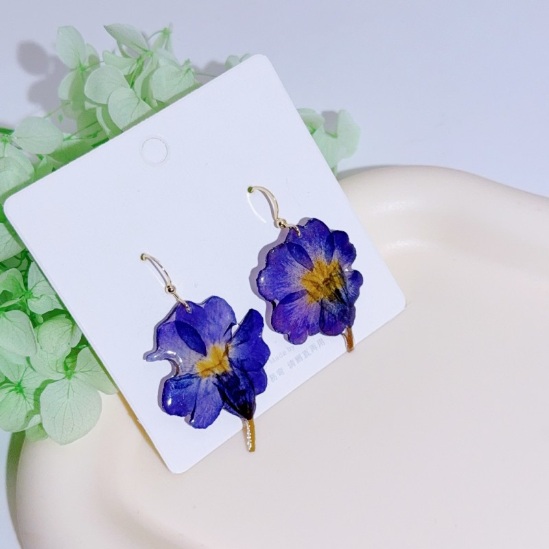 ต่างหูดอกไม้จริงจากชุด Natural - Body Jewelry Wholesale บทวิจารณ์และราคา