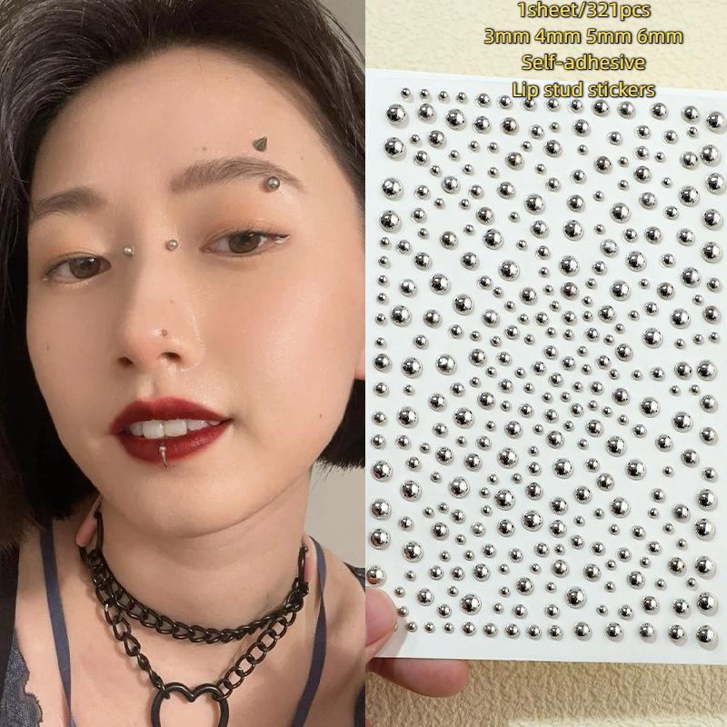321pcs ไม่เจาะ Lip Studs สติกเ - Body Jewelry Lip Ring บทวิจารณ์และราคา