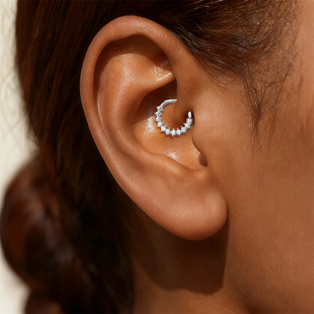 KOJ 1 ชิ้น แหวนเจาะจมูก/หูแบบห - Body Jewelry Septum บทวิจารณ์และราคา
