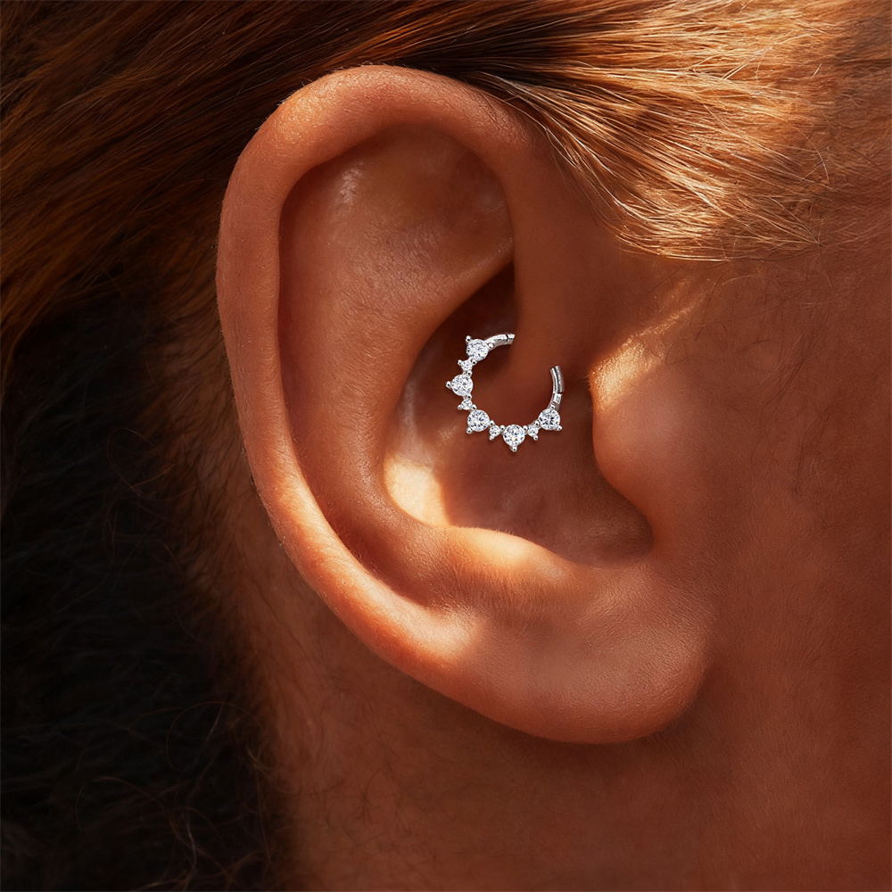 KOJ 1 ชิ้น แหวนเจาะจมูก/หูแบบห - Body Jewelry Septum บทวิจารณ์และราคา