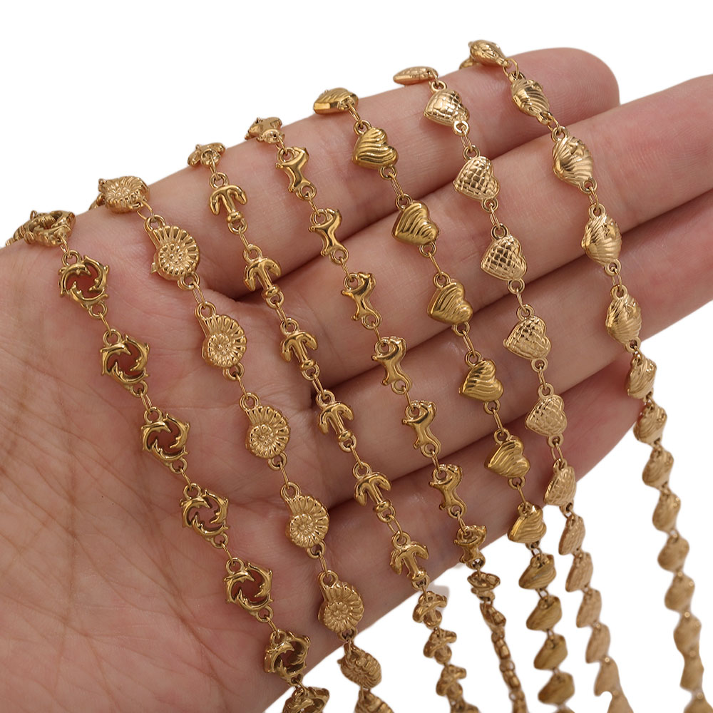 โซ่สแตนเลสเคลือบทอง PVD 1M ลาย - Body Jewelry Wholesale บทวิจารณ์และราคา
