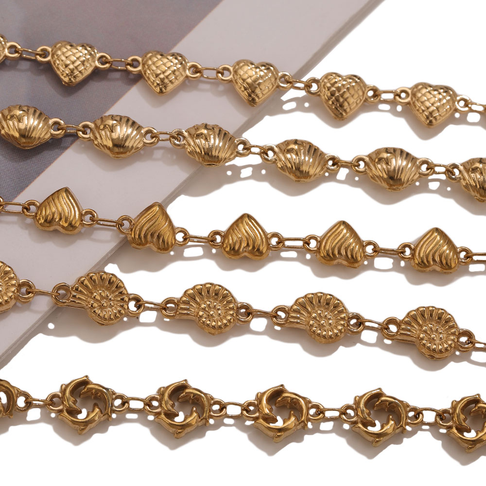 โซ่สแตนเลสเคลือบทอง PVD 1M ลาย - Body Jewelry Wholesale บทวิจารณ์และราคา