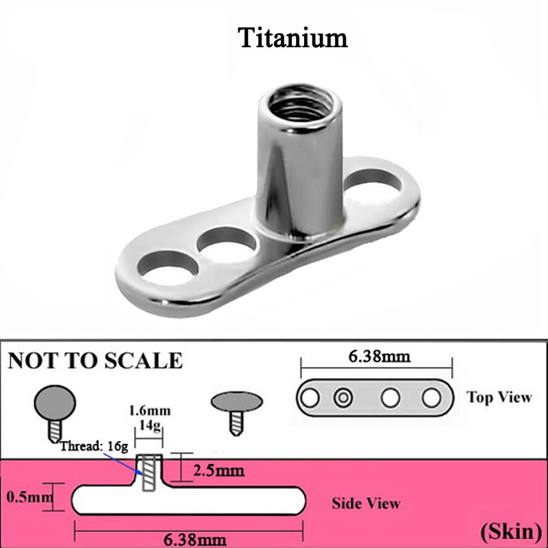 1ชิ้น G23 Titanium Dermal Anch - Dermal Anchor Top บทวิจารณ์และราคา
