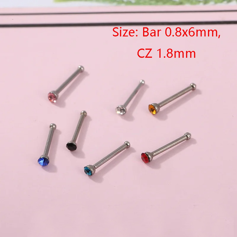 ชุดเครื่องประดับเจาะจมูกสแตนเล - Body Jewelry Jewelry Box บทวิจารณ์และราคา