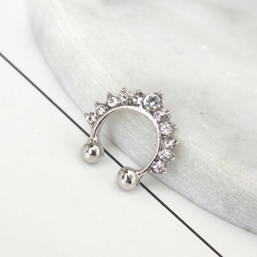 แหวนจมูกโลหะผสมดีไซน์ทันสมัยพร - Body Jewelry Septum บทวิจารณ์และราคา