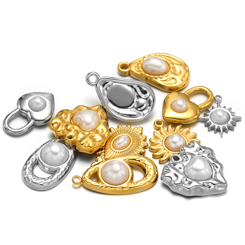 5pcs สแตนเลสสตีลเลียนแบบไข่มุก - Body Jewelry Wholesale บทวิจารณ์และราคา